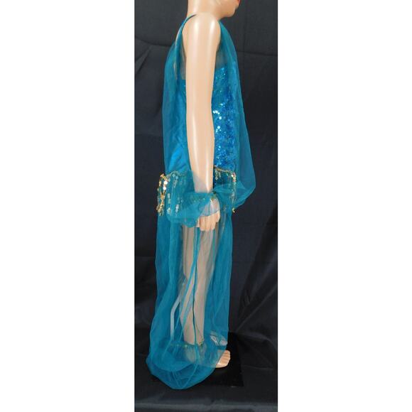 Dance Costume Curtain Call E833 Small Child Turquoise Jasmine Arabian - Picture 4 of 5